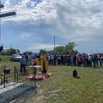 Освящение поклонного Креста в  д. Алексотово Здвинского района (видео)