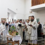 Архиерейская Литургия в кафедральном соборе г. Карасука в день празднования Преображения Господня