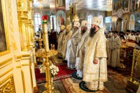 Престольный праздник в Вознесенском кафедральном соборе г. Новосибирска