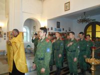 Участники Православных военно-патриотических сборов «Застава-2017» приняли участие в воскресных богослужениях