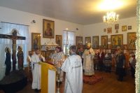 Вечернее богослужение в Никольском храме р.п. Ордынского