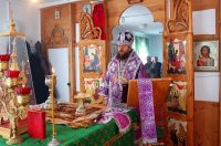 Архиерейское служение в храме села Зубково