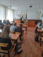 Беседа со школьниками в Кочковской школе