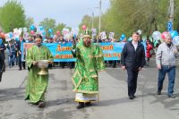 В Карасукской епархии завершился   крестный ход вдоль границы России и Казахстана, посвященный 100-летию пограничных войск России