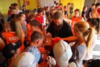 Встреча епископа Филиппа с детьми детского лагеря «Лесная поляна» в селе Благодатном