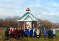 Освящение нового храма в честь Покрова Пресвятой Богородицы в с. Белом Карасукского района (видео)