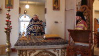Божественная литургия в р. п. Чистоозерном
