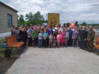 Открытие мемориала в селе Покровке Доволенского района