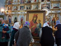 Праздник  Иверской иконы Пресвятой Богородицы в Троицком соборе Ордынска (видео)