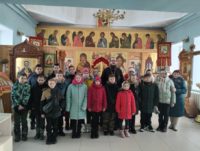 Экскурсия   школьников в храм с. Довольного