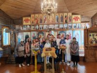 Литургия в храме во имя Святителя Николая с.  Нижнекаменки Ордынского района