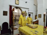 Епископ Карасукский и Ордынский Варнава совершил богослужение в Андреевском кафедральном соборе г. Карасука