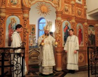 Поездка епископа Филиппа  на край  епархии –  в Чистоозерный район  (видео)