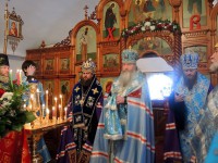 Три святителя  на праздник Иверской иконы Пресвятой Богородицы  на станции Мочище