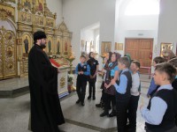 Экскурсия школьников по Кафедральному собору г. Карасука