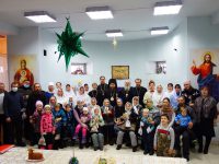 Рождественский концерт на территории Троицкого собора р. п. Ордынское (видео)