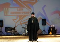 Епископ Филипп поздравил мужчин Карасукского района с Днем Защитника Отечества (видео)