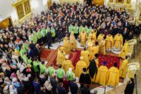 Предстоятель Русской Церкви освятил храм великомученицы Варвары в Норильске