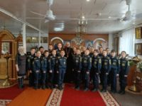 Экскурсия с  учащимися кадетами в храме во имя прп. Сергия Радонежского р. п. Краснозерское
